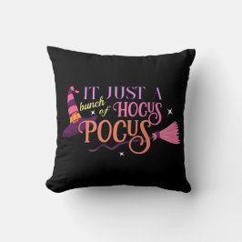Pastel Witch Hocus Pocus Halloween-Hut-Broomstick Kissen
