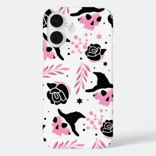 Pastel Witch Skulls Niedlich Goth Halloween iPhone 16 Hülle