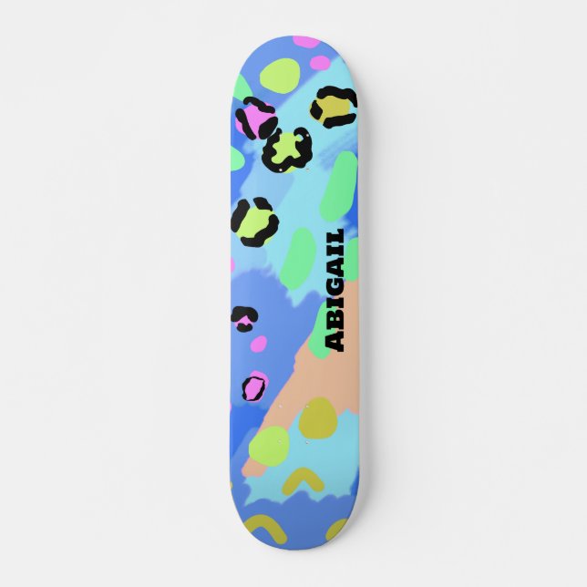 Pastel Y2K Vibes Skateboard (Vorne)