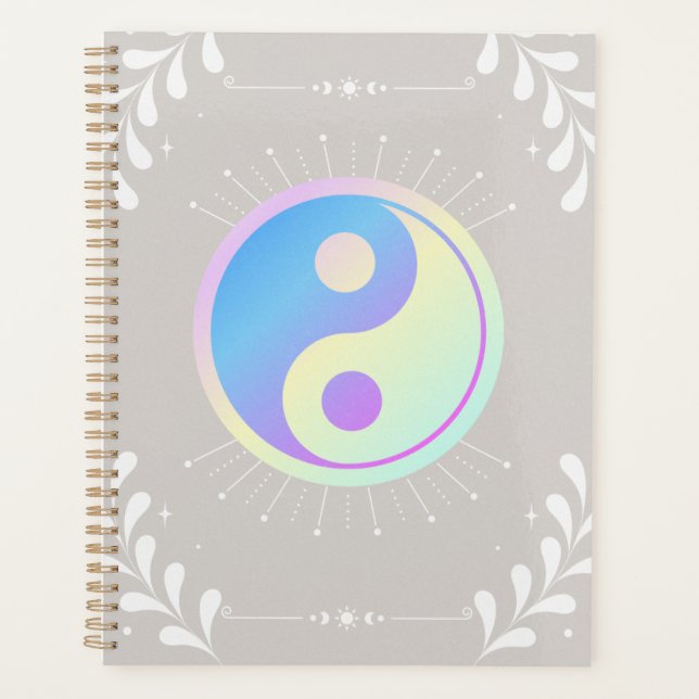 Pastel Yin-Yang Planner Planer (Vorderseite)