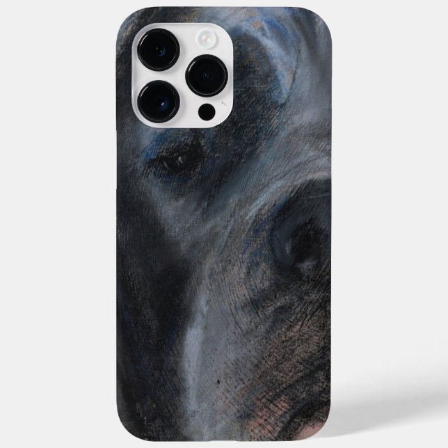 Pastel zeichne blau Great Dane Case-Mate iPhone Hülle (Rückseite)