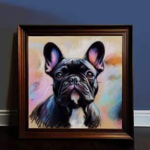 Pastel Zeichne einem französischen Bulldog IV Poster
