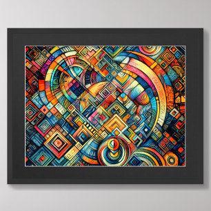 Pastel Zeichne farbenprächtiges abstraktes Design Poster