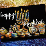 Pastel Zeichnend Menorah Hanukkah Candles Karte<br><div class="desc">Pastel Zeichnend Menorah Hanukkah Candles Holiday themed von Umua. Gedruckt und ausgeliefert von Zazzle oder ihren Partnern.</div>