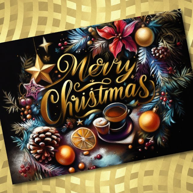 Pastel Zeichnete von Christmas Whimsical Karte (Von Creator hochgeladen)