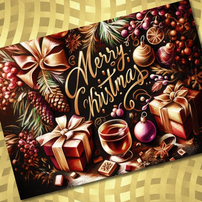 Pastel Zeichnete von Christmas Whimsical Karte (Von Creator hochgeladen)