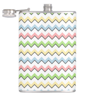 Pastel Zickzack Drop Shadow von Shirley Taylor Flachmann