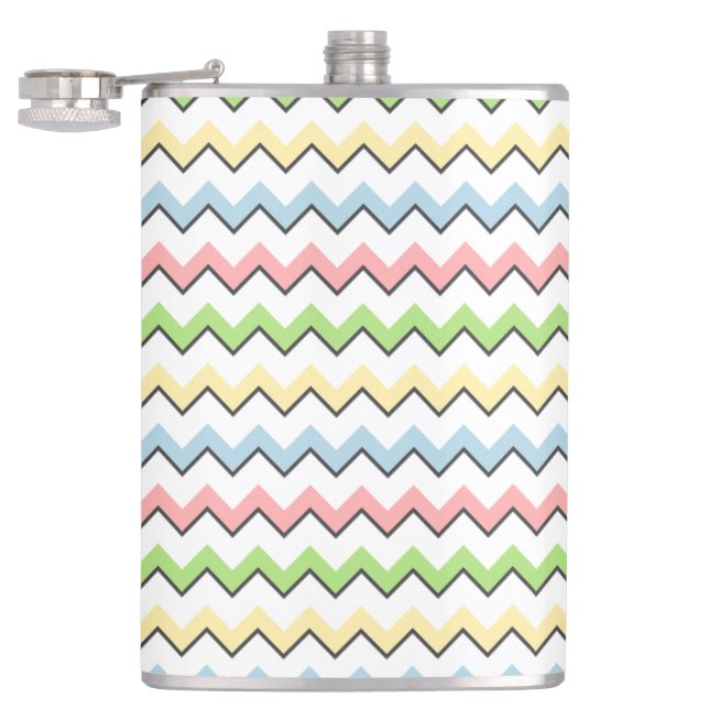 Pastel Zickzack Drop Shadow von Shirley Taylor Flachmann (Geöffnet)