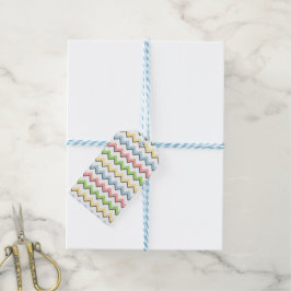 Pastel Zickzack Drop Shadow von Shirley Taylor Geschenkanhänger