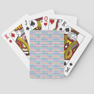 Pastel-Ziegel-Mosaik Spielkarten