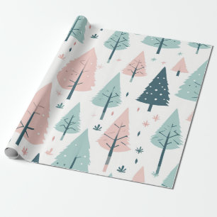 "Pastelbaumen" Geschenkpapier