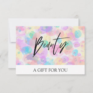 *~* Pastelblasen Trendy BeAUTY GIFT CARD