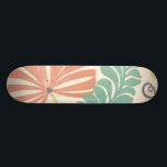 Pastelblumenreben und Blätter auf Cremeuntergrund Skateboard<br><div class="desc">Blumenweine und Blätter in Pastellfarben sind die Themen dieses Stückes von Erica J. Vess. Die Pastellmischung auf dem cremefarbenen Hintergrund sorgt dafür,  dass sich das Gemälde ohne überwältigende Sinneseindrücke auszeichnet. Legen Sie diesen tropischen Druck noch heute auf Ihre Zuhause!</div>