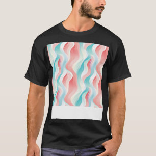 Pastelbrecher Moderne Abstrakte Waves entfesselt 4 T-Shirt