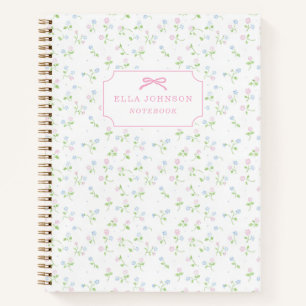 Pastelcodierer Blumenspiralheft Notizbuch
