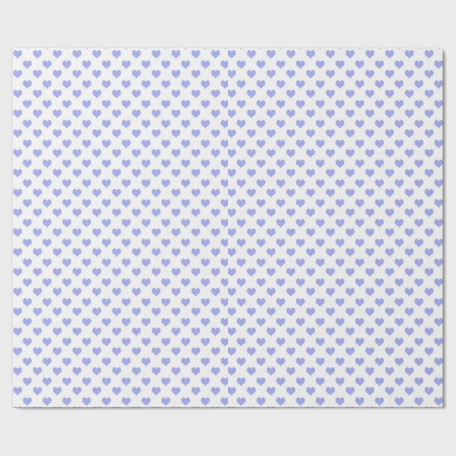 Pastelcore-Herzmuster Geschenkpapier (Saum)