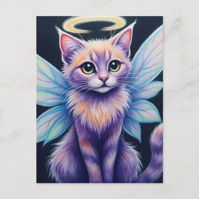 PastelFairyKatze Postkarte (Vorderseite)