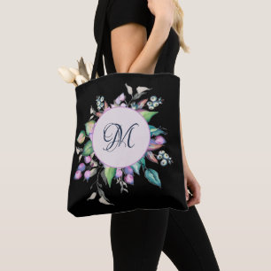Pastelfarben-Monogramm aus eleganter Blume
