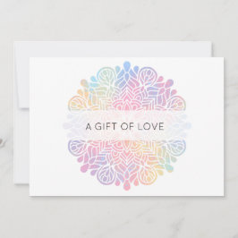 *~* Pastelfarben Rainbow Mandala Spirituell Mitteilungskarte