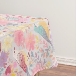 Pastelfeder-Blumenmuster 02 Tischdecke