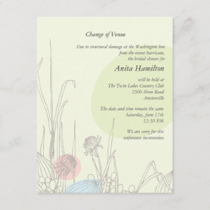 Pastelfelder Änderung der Ankündigung