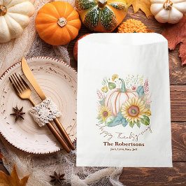 Pastelkürbis und Boho-Brauch Geschenktütchen