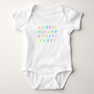 Pastell A-B-C's Baby Strampler