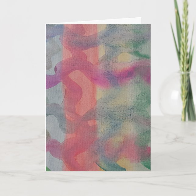 Pastell Abstrakt Art Karte (Vorderseite)