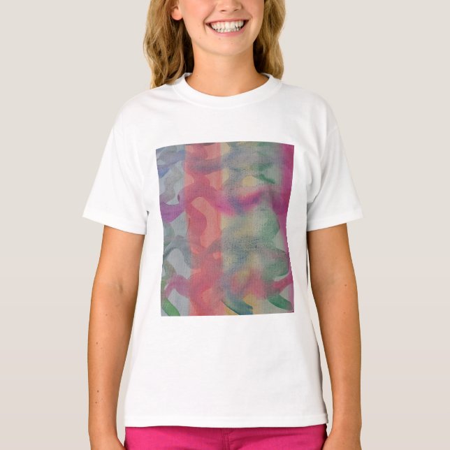 Pastell Abstrakt Art T-Shirt (Vorderseite)