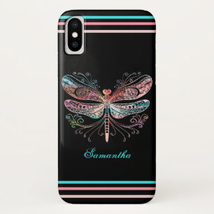 Pastell Abstrakt Dragonfly Black Case-Mate iPhone Hülle