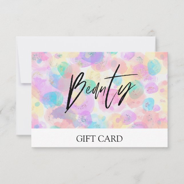 *~* Pastell Abstrakte BlasenTrendy BEAUTY GIFT CAR (Vorderseite)