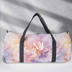 Pastell Abstrakte Blume Muster, farbenfrohe Tanz Duffle Bag