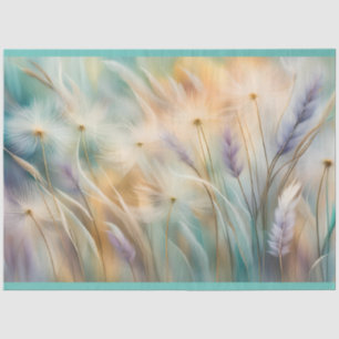 Pastell, Abstrakte Flüstern der Natur, Gras II Seidenpapier
