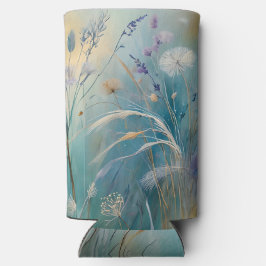 Pastell Abstrakte Flüstern der Natur, Gräser Selters Dosenkühler