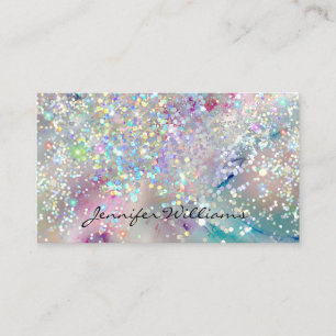 Pastell-Alkohol-Tinte Holografischer Glitter QR-Co Visitenkarte