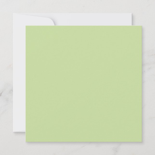 Pastell Apfelgrün einfarbig Karte (Vorderseite)