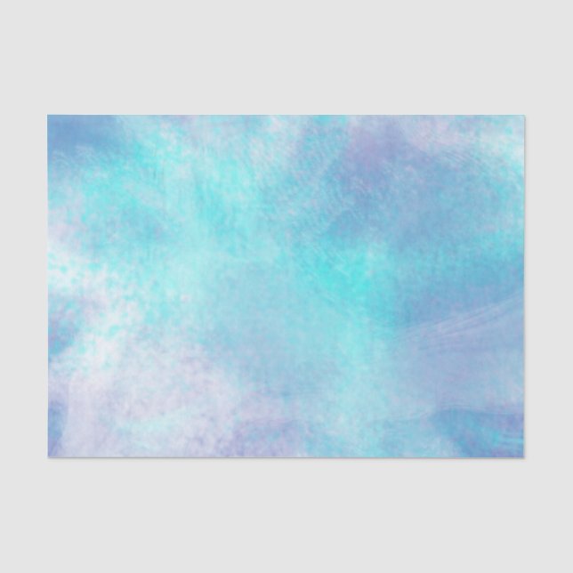 Pastell-Aqua abstrakt Seidenpapier (Vorderseite)