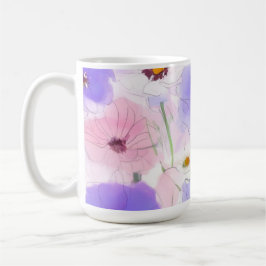 Pastell-Aquarell-Blumen-Kaffeetasse Kaffeetasse