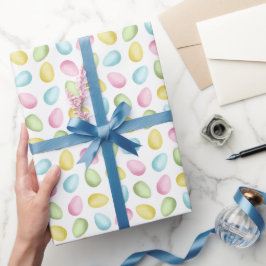 Pastell-Aquarell-Oster-Ei-Muster Geschenkpapier