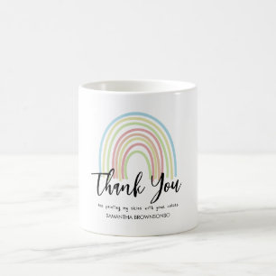 Pastell-Aquarell-Regenbogen-Lehrer Kaffeetasse