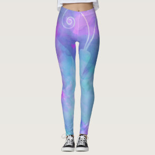 Pastell-Aquarell-Schmetterling Abstract Frühling Leggings