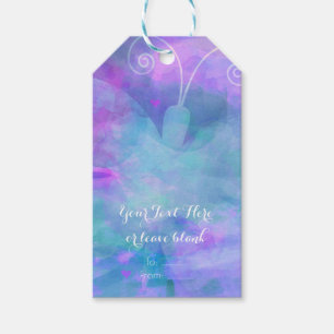 Pastell-Aquarell-Schmetterling Individuelle Partyg Geschenkanhänger