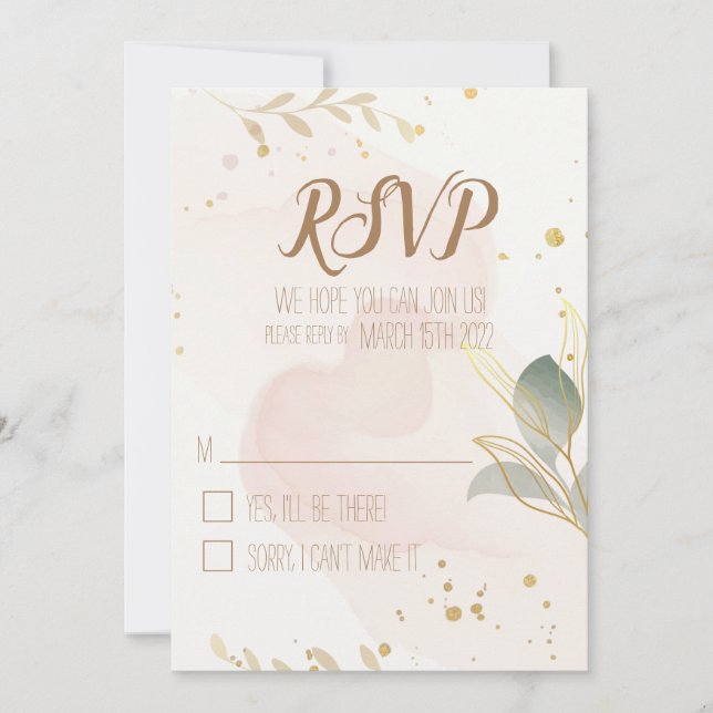 Pastell Aquarell UAWG Save The Date (Vorderseite)