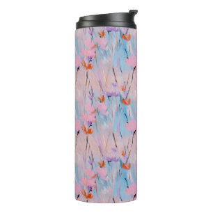 Pastell-Aquarell-Wildblume Thermosbecher