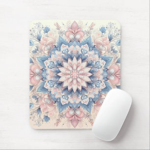 Pastell Arabesken-Mandala-Kunst Mousepad