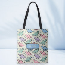 Pastell-Arcade-Dinosaur-Pixel-Silhouetten-Muster