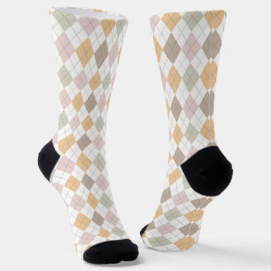 Pastell-Argyle-Muster Socken