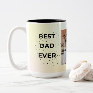 Pastell-Ästhetik Eleganter Papa-Kaffeebecher Zweifarbige Tasse