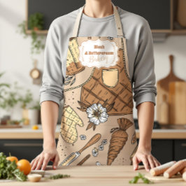 Pastell-Bäckerei-Branding Schürze