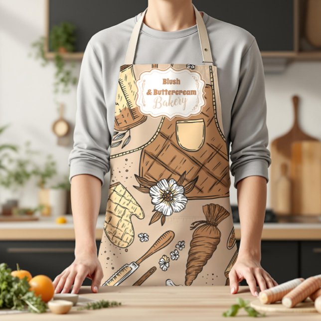 Pastell-Bäckerei-Branding Schürze (Von Creator hochgeladen)